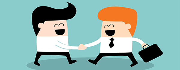 Businessmen shaking hands