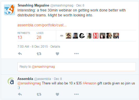 Smashing magazine twitter account