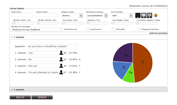 Modal Survey - WordPress Feedbacks & Polls Plugin