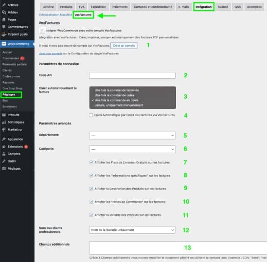 VosFactures – Facturation Personnalisée AntiFraude WooCommerce